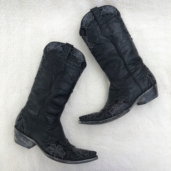 Old Gringo Shoes - Old Gringo Black Distressed Cowgirl Boots 8.5